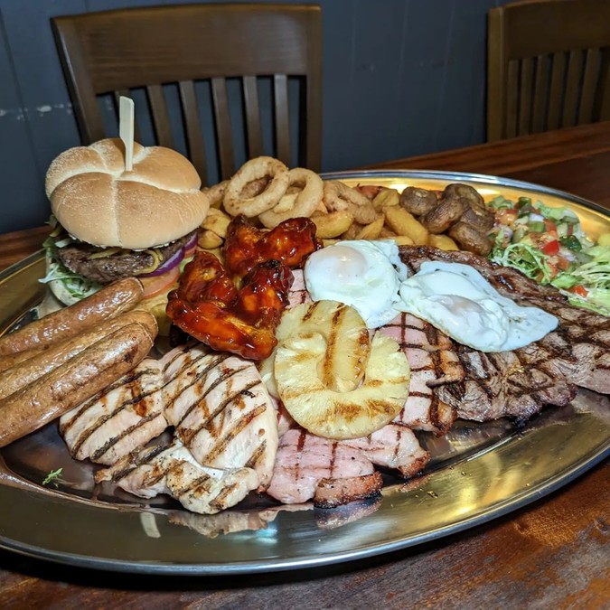 Wyzwanie jedzeniowe w Cattlemans Steakhouse w Paignton