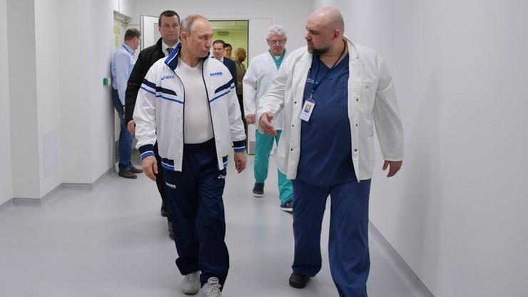 Lekarz, który oprowadzał Putina po szpitalu, jest zakażony koronawirusem