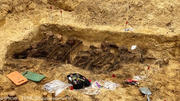 Szczątki ponad 20 osób w zbiorowej mogile pod Warszawą